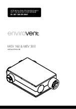 Предварительный просмотр 1 страницы Envirovent MEV 160 Installation Manual