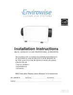 Preview for 1 page of Envirowise EDHUM70V Installation Instructions Manual