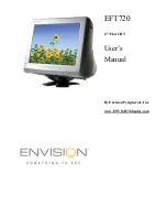 Preview for 1 page of Envision EFT720 User Manual