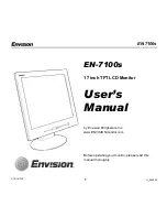 Предварительный просмотр 1 страницы Envision EN-7100s User Manual