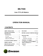 Предварительный просмотр 3 страницы Envision EN-7500 User Manual