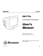 Envision EN-775e User Manual предпросмотр