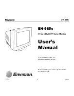 Envision EN-985e User Manual preview