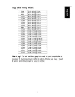 Preview for 10 page of Envision G912WA2 Operating Instructions Manual