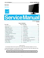 Предварительный просмотр 1 страницы Envision H2476WDHAL Service Manual