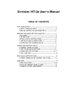 Envision H712a User Manual предпросмотр