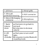 Предварительный просмотр 7 страницы envivo Bluetooth Disco Speaker User Manual