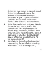 Предварительный просмотр 14 страницы envivo Bluetooth Disco Speaker User Manual