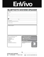 Preview for 16 page of envivo BT Shower Speaker User Manual