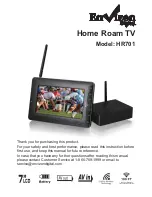 Предварительный просмотр 1 страницы Envizen Home Roam TV User Manual