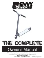 Preview for 1 page of Envy Scooters The Complete Owner'S Manual