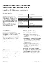 Preview for 2 page of enware TFC714700 Installation & Maintenance Instructions Manual