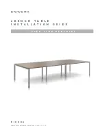 Preview for 1 page of Enwork eBench Table Installation Manual