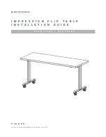 Enwork IMPRESSION FLIP TABLE Installation Manual preview