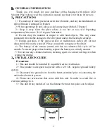 Preview for 3 page of Eonon 7" 16:9 Headrest with pillow LCD Monitor/TV Operation Instruction Manual