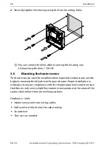 Предварительный просмотр 30 страницы EOS 94 00 Series Installation And Operating Instructions Manual