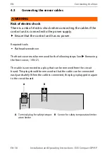 Preview for 38 page of EOS Compact DP Installation And Operating Instructions Manual