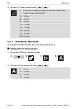 Preview for 64 page of EOS Compact DP Installation And Operating Instructions Manual