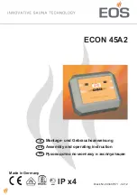 EOS ECON 45A2 Assembly And Operating Instruction preview