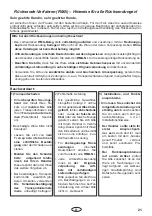 Preview for 21 page of EOS ECON 45A2 Assembly And Operating Instruction