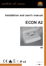 Предварительный просмотр 1 страницы EOS ECON A2 Installation And User Manual