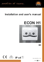 Preview for 1 page of EOS ECON H1 Installation And User Manual