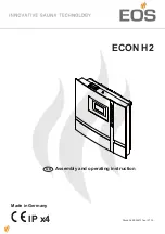 Preview for 1 page of EOS ECON H2 Assembly And Operating Instruction