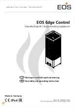 EOS Edge Control Assembly And Operating Instructions Manual предпросмотр