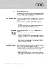 Предварительный просмотр 7 страницы EOS Herkules XL S120 Installation And Operating Instructions Manual