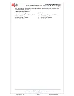 Preview for 2 page of EOS LFWLT450 Installation Instructions Manual