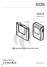 Preview for 1 page of EOS LSG 10 CA Installation And Operating Instructions Manual