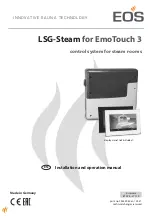 EOS LSG-Steam Installation And Operation Manual предпросмотр