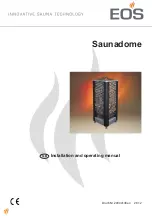 Preview for 1 page of EOS Saunadome Series Installation And Operating Manual