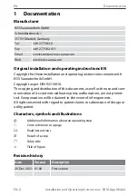 Preview for 2 page of EOS SBM-App Installation And Operating Instructions Manual