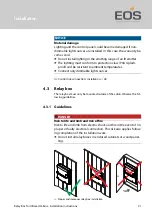 Предварительный просмотр 21 страницы EOS SBM-LSG-IR Installation Instructions Manual