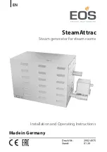 EOS SteamAttrac Installation And Operating Instructions Manual preview