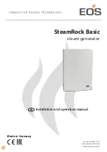 Preview for 1 page of EOS SteamRock Basic Installation And Operation Manual