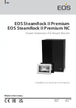 EOS SteamRock II Premium Installation Instructions For Retailers preview