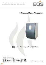 Preview for 1 page of EOS SteamTec Classic Assembly And Operating Instruction