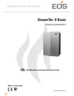 Preview for 1 page of EOS SteamTec II Basic Installation And Operation Manual