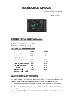 EP Solar EPRC10-EC Instruction Manual предпросмотр