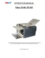 ep EP-42F Operation Manual preview