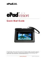 Предварительный просмотр 1 страницы ePadLink ePad Vision Quick Start Manual