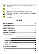 Предварительный просмотр 2 страницы Epcom EP20-TB-2600 User Manual