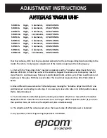 Epcom SD400-6 Adjustment Instructions preview