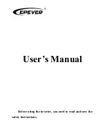 Предварительный просмотр 1 страницы Epever STI1000 User Manual