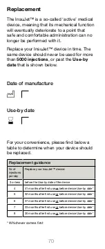 Preview for 70 page of EPG InsuJet Instructions For Use Manual