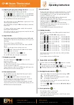 Предварительный просмотр 2 страницы EPH Controls CP4M Operating Instructions