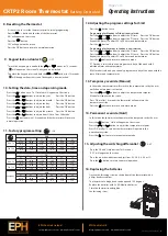 Предварительный просмотр 2 страницы EPH Controls CRTP2 Operating Instructions