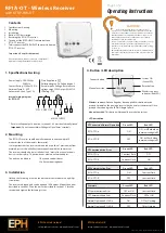 EPH Controls OpenTherm RFRP-HW-OT Operating Instructions предпросмотр